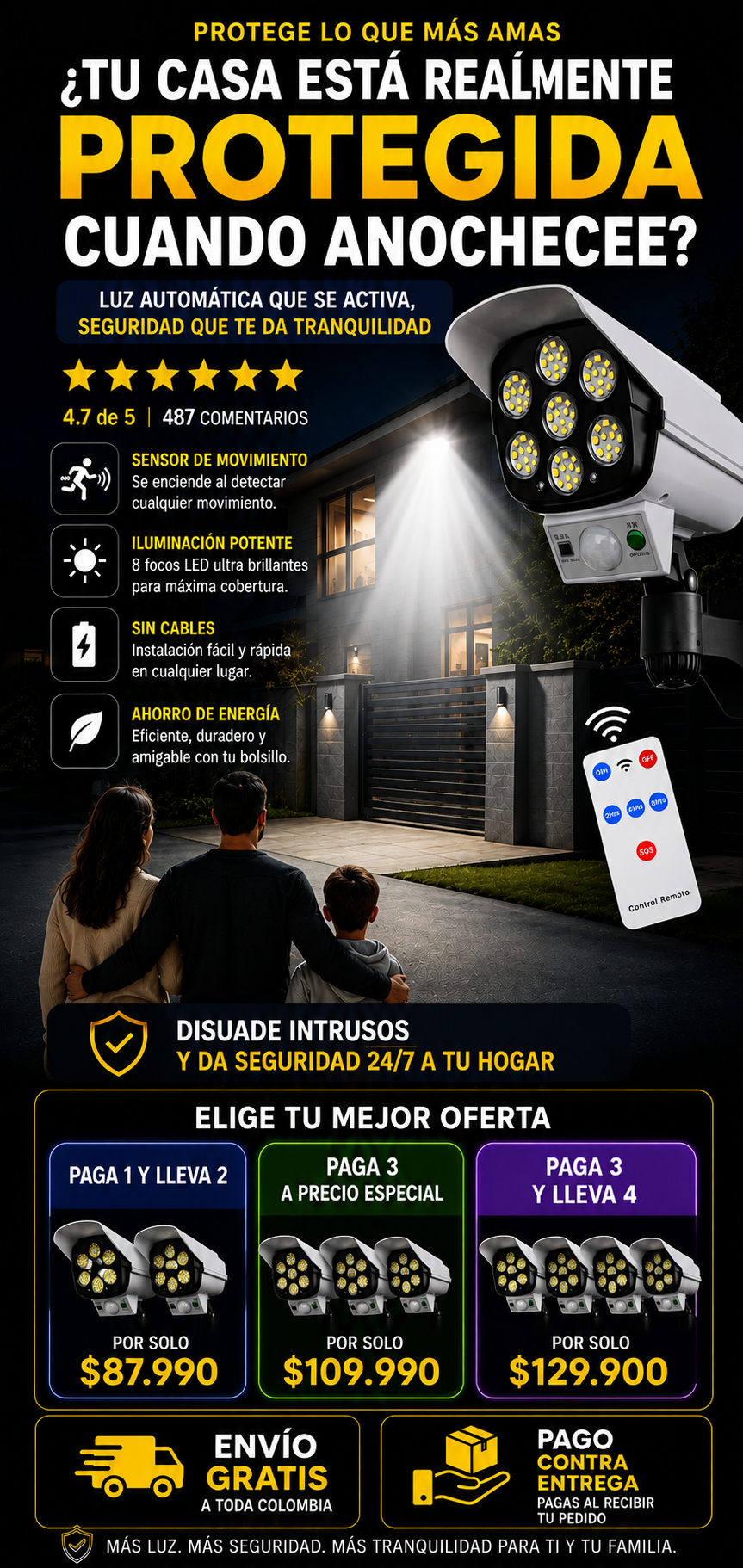 PROMO 2x1 Lampara Led Guardglow
