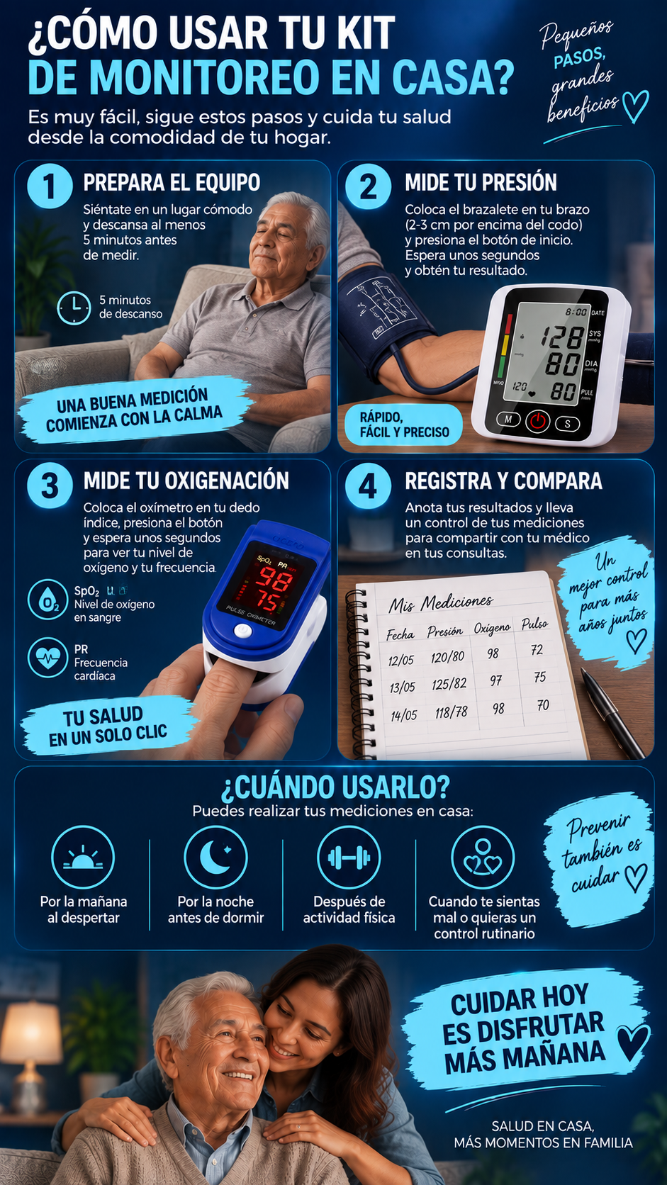 🩺COMBO 2 EN 1! Tensiómetro + Oxímetro digital ❤️🩺